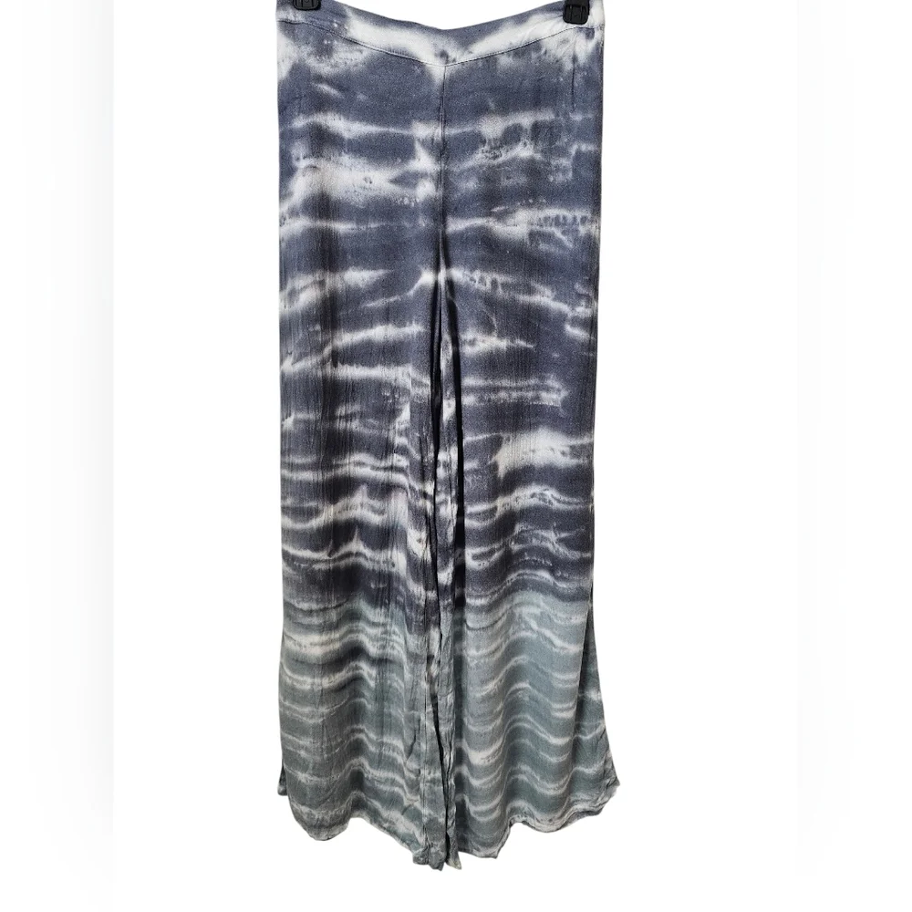 Young Fabulous & Broke Wide Leg Pants Size XS Grey & White - Picture 2 of 11